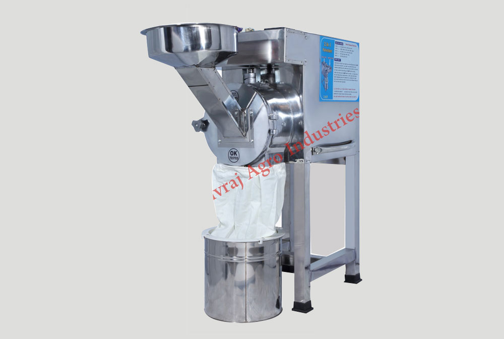 Double motor spices pulveriser machine