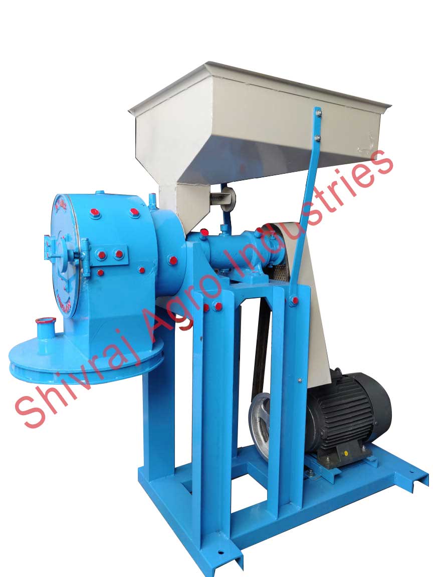 Double motor spices pulveriser machine